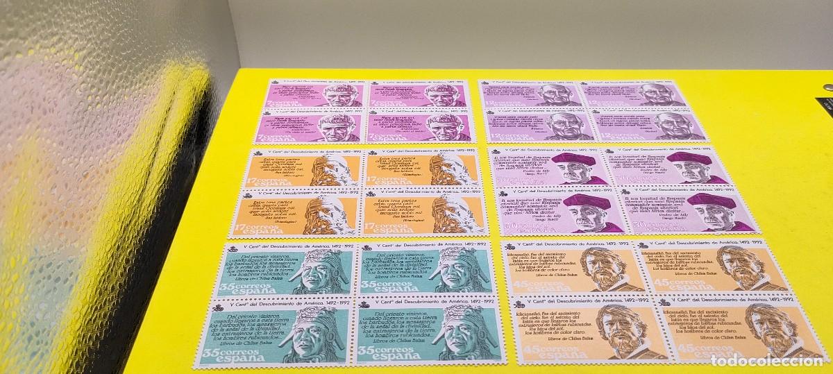 Sellos: Espa&ntilde;a 1986. Edifil 2860-61-62-63-64-65. V Centenario Descubrimiento de Am&eacute;rica. Nuevos. Bloque de 4