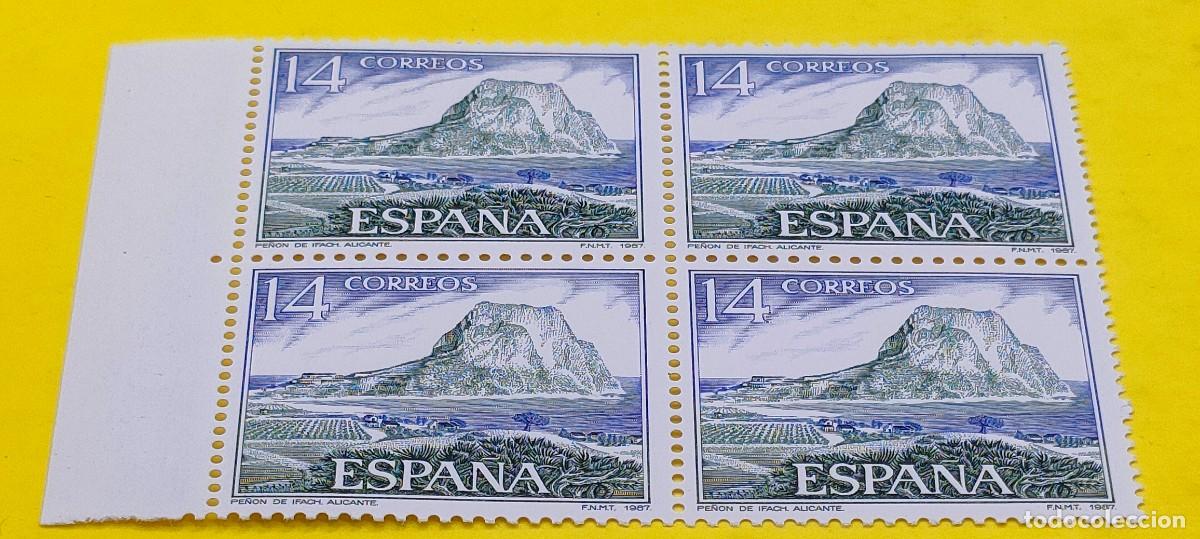 Sellos: Espa&ntilde;a 1987. Edifil 2900. Turismo. Pe&ntilde;&oacute;n de Ifach, Alicante. Nuevos. Bloque de 4