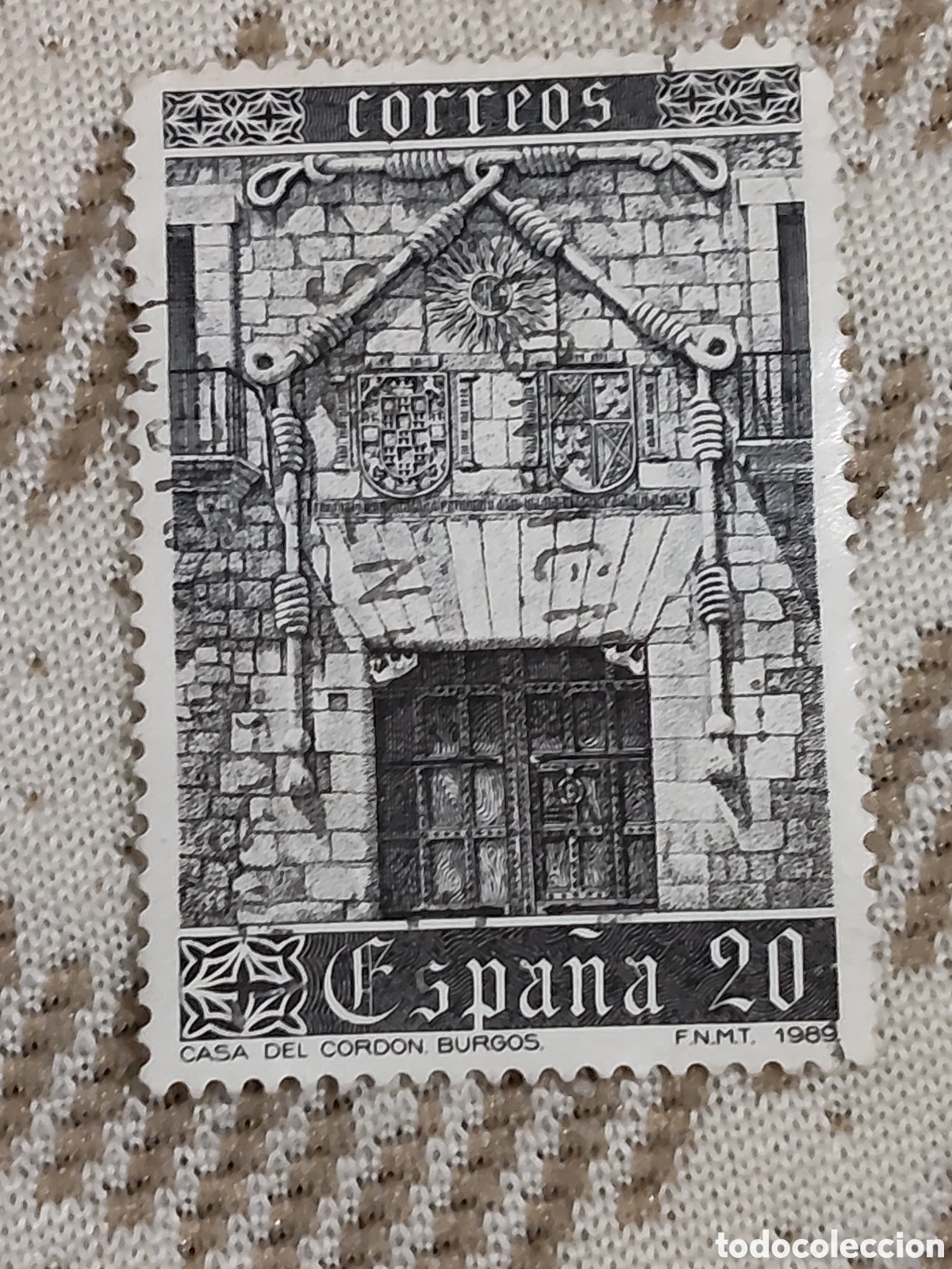 Sellos: Sello de Espa&ntilde;a casa del cord&oacute;n Burgos 1989