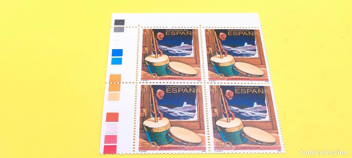 Sellos: Espa&ntilde;a 1987. Edifil 2926. Navidad. Fiesta dentro del hogar. Nuevos. Bloque de 4