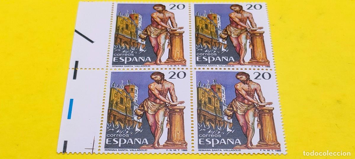 Sellos: Espa&ntilde;a 1988. Edifil 2933. Grandes fiestas populares. Semana Santa de Valladolid. Nuevos. Bloque de 4