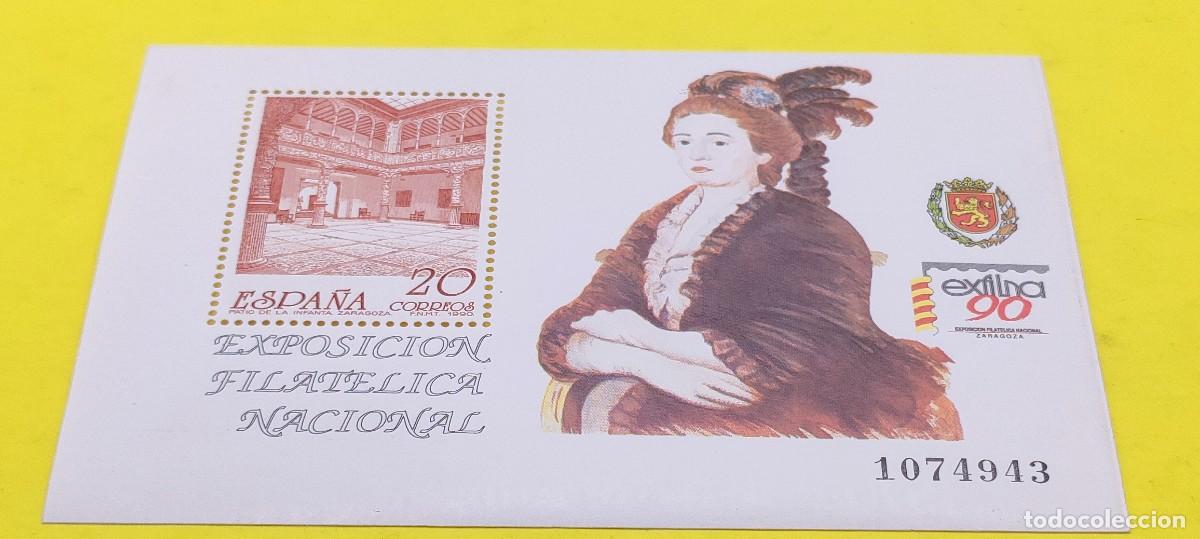 Sellos: Espa&ntilde;a 1990. Edifil 3068. Expo Filat&eacute;lica Nacional EXFILNA'90. Nuevo. Hojita (2)