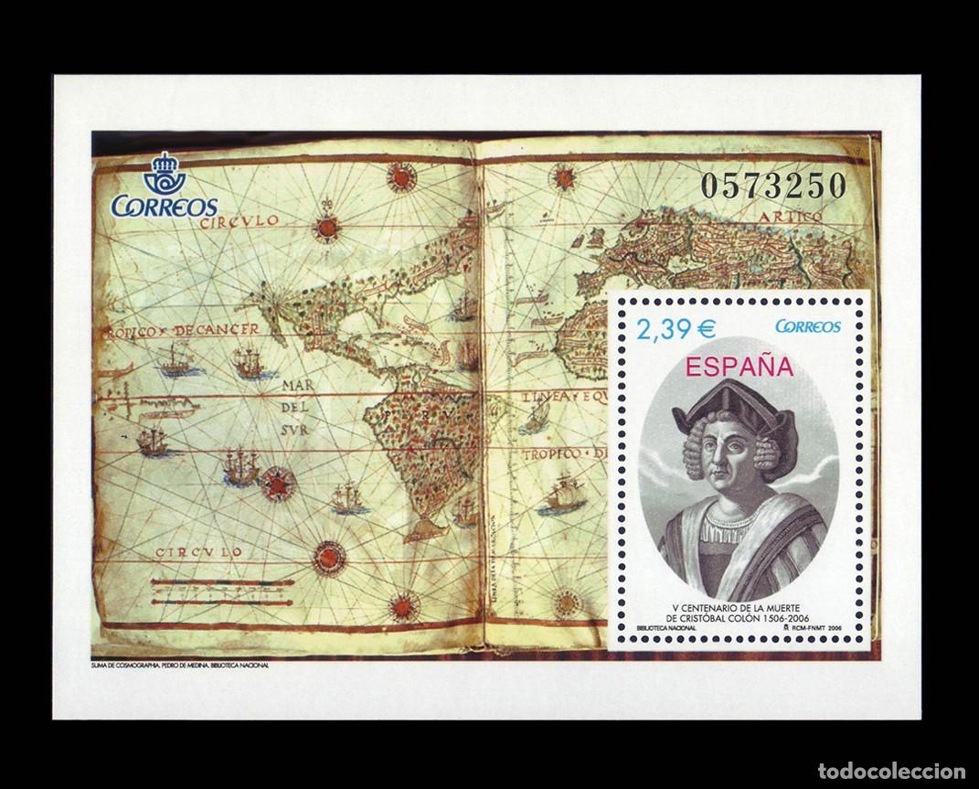 Sellos: Espa&ntilde;a 2006 | V cent. muerte de Crist&oacute;bal Col&oacute;n | Ed 4234 - Mi BL148 - Yv BF146 MNH **
