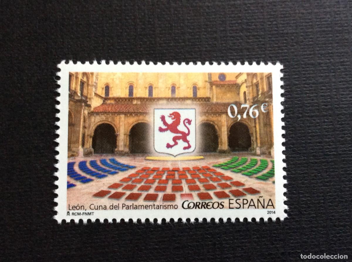Sellos: ESPA&Ntilde;A N&ordm; YVERT 4909*** A&Ntilde;O 2014. LEON, CUNA DEL PARLAMENTARISMO
