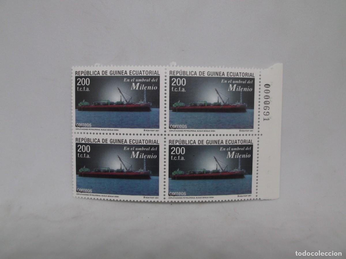 Sellos: Rep&uacute;blica de Guinea Ecuatorial 2001.El umbral del Milenio.Lote de cuatro nuevos