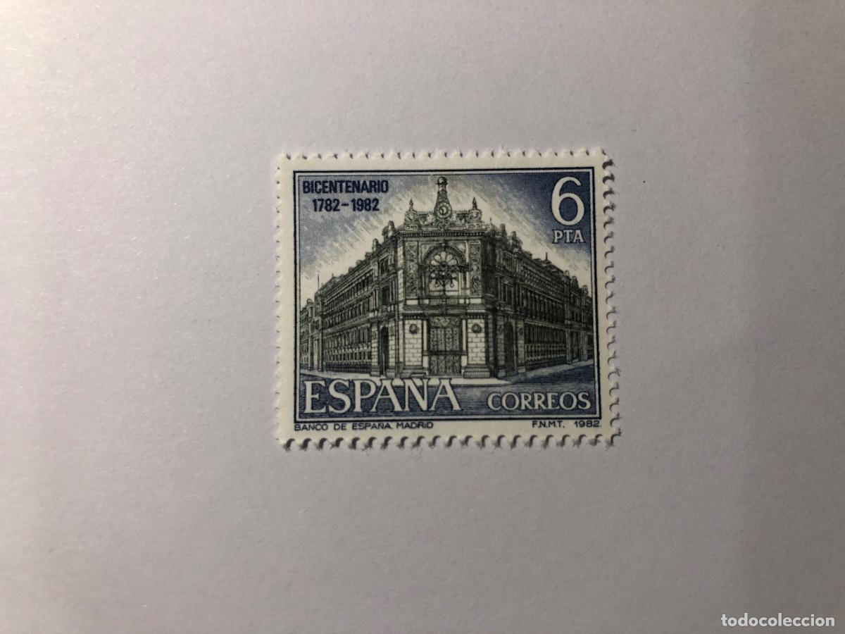 Sellos: Sello postal espa&ntilde;ol de 6 pesetas de 1982. Bicentenario del Banco de Espa&ntilde;a. Edifil n.&ordm; 2677. Nuevo