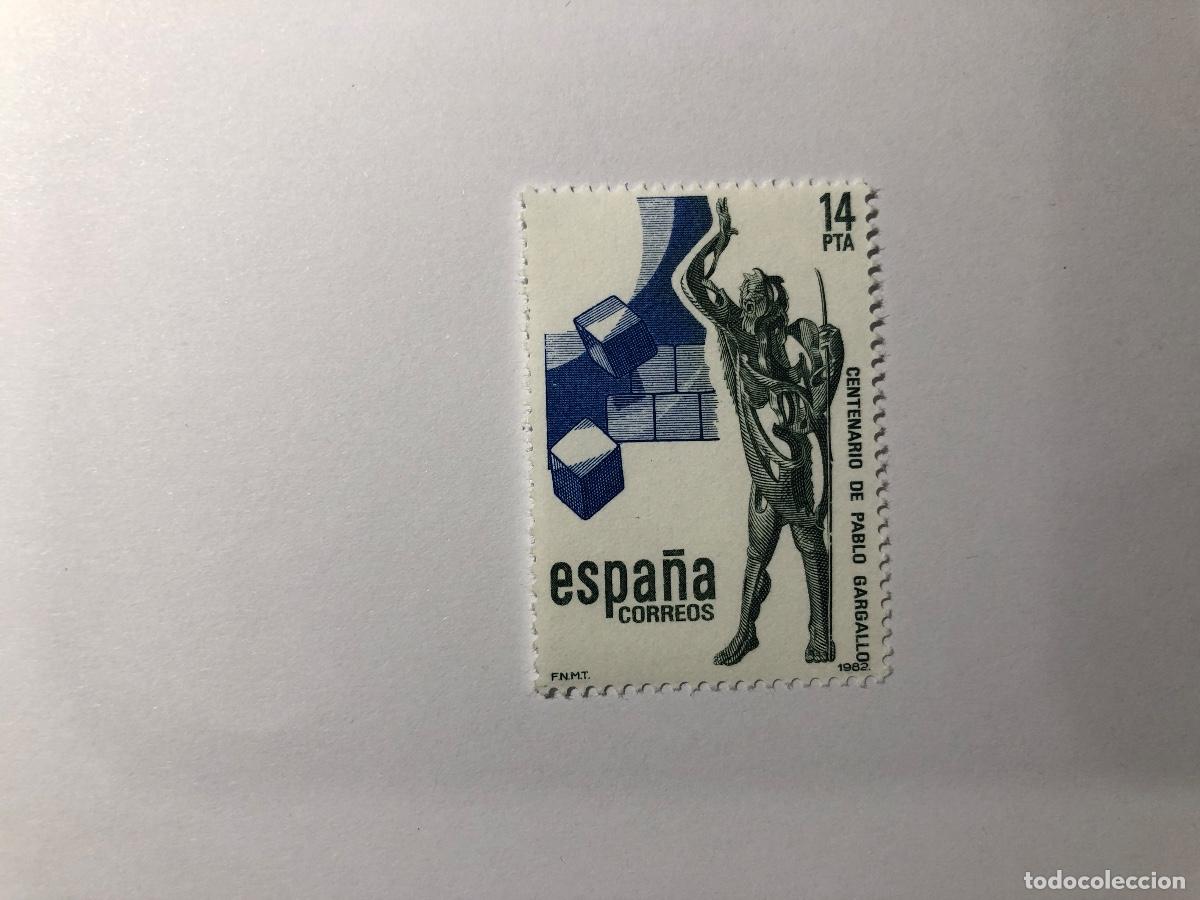Sellos: Sello postal espa&ntilde;ol de 1982 dedicada al Centenario del Nacimiento Pablo Gargallo. Edifil 2683 Nuevo