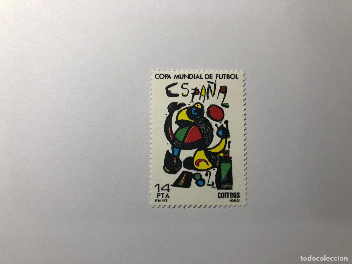 Sellos: Sello postal Correos de Espa&ntilde;a, 1982. Valor facial 14 PTA. Mundial de F&uacute;tbol. Edifil 2644. Nuevo