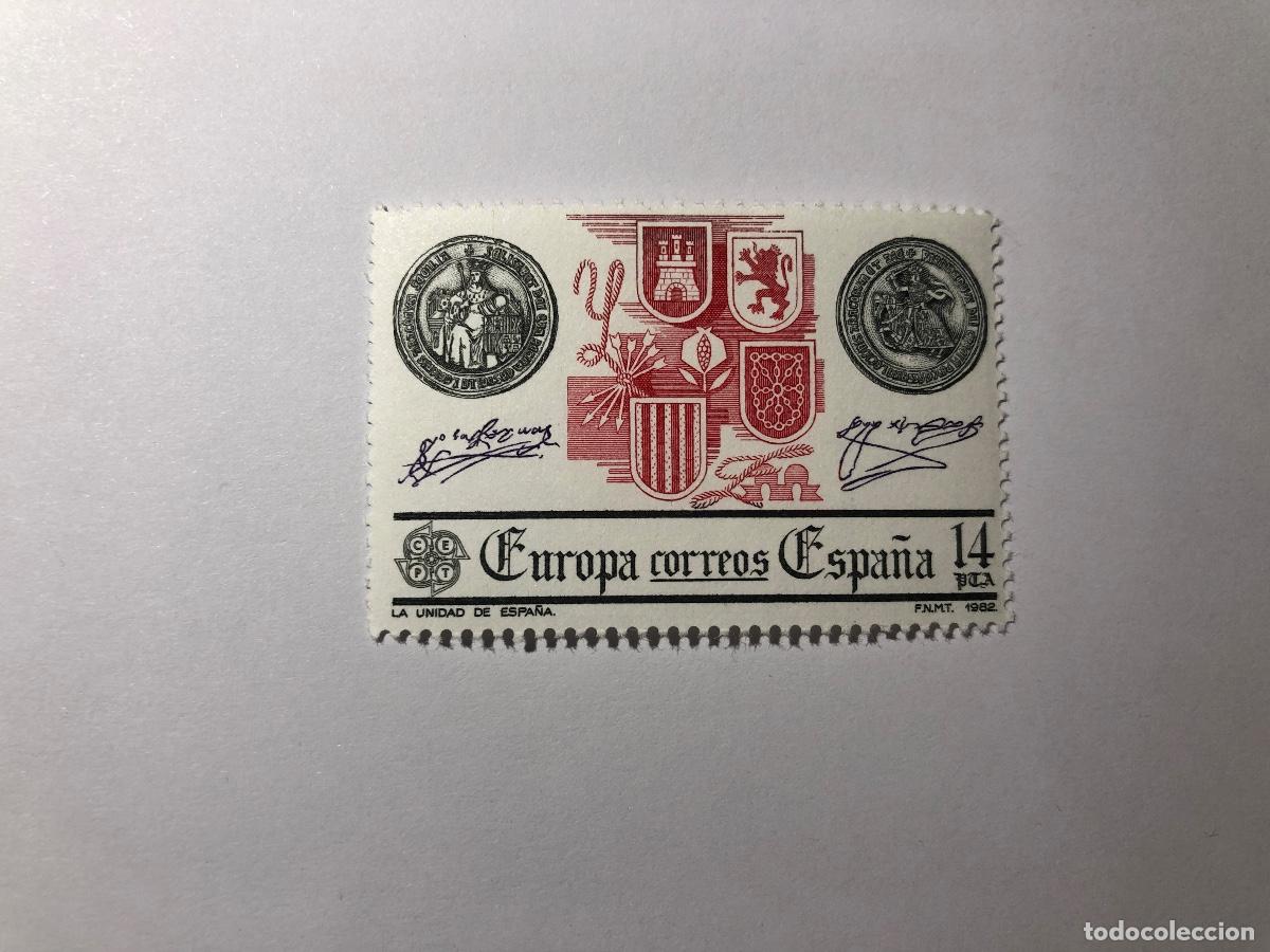 Sellos: Sello postal Correos Espa&ntilde;a, 1982. Valor facial 14 PTA. La unidad de Espa&ntilde;a. Edifil 2657. Nuevo