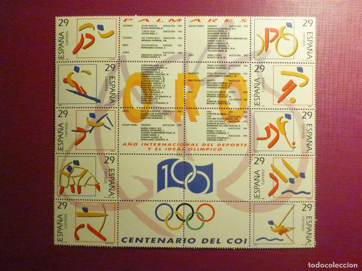 Timbres: SELLO - Deportes Ol&iacute;mpicos de Oro - EDIFIL 3325 a 3334 - Serie en bloque 10 valores 29 pts. A 1995 -