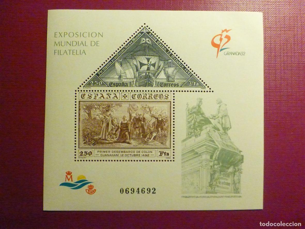 Briefmarken: SELLO - Granada 92 - HOJITA - HOJA BLOQUE - EDIFIL 3193, 3194, - SH3195 - 1992 -