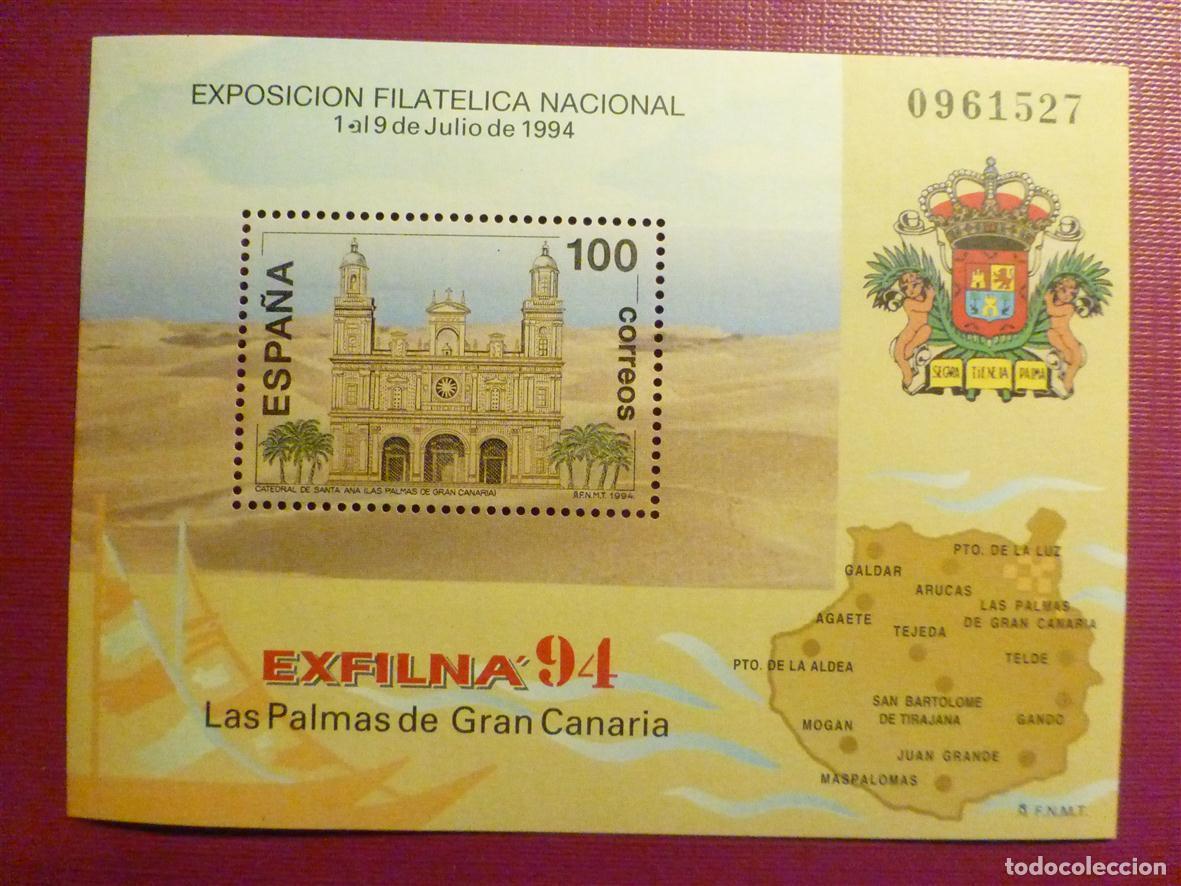 Sellos: Sello, Hojita SH3313 - Exposici&oacute;n Filat&eacute;lica Exfilna&acute;94 - Las Palmas de G. C. Edifil 3313 - A&ntilde;o 1994