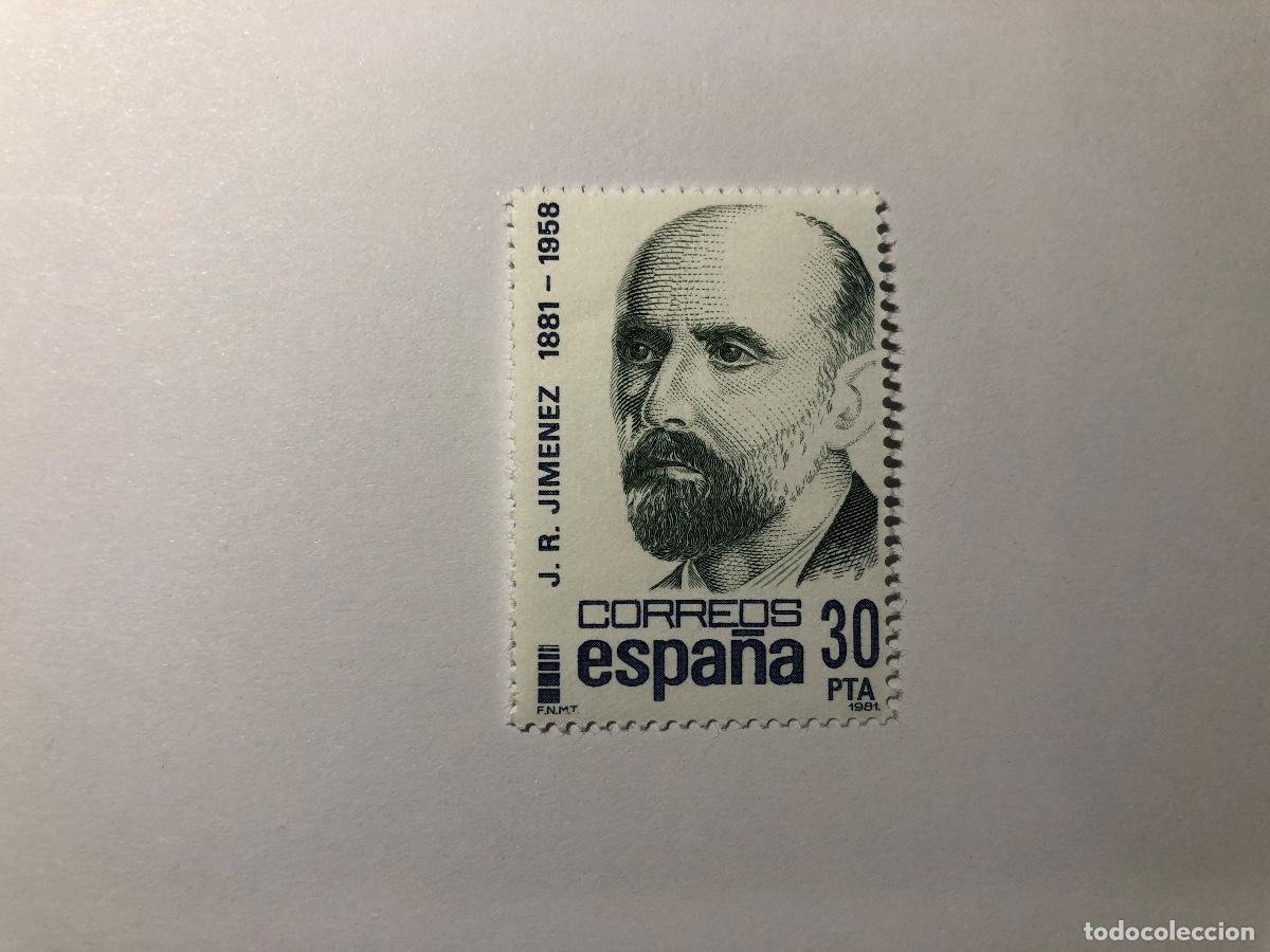 Sellos: Sello postal Correos Espa&ntilde;a, 1981. Valor facial 30 PTA. Juan Ram&oacute;n Jim&eacute;nez. Edifil 2649. Nuevo