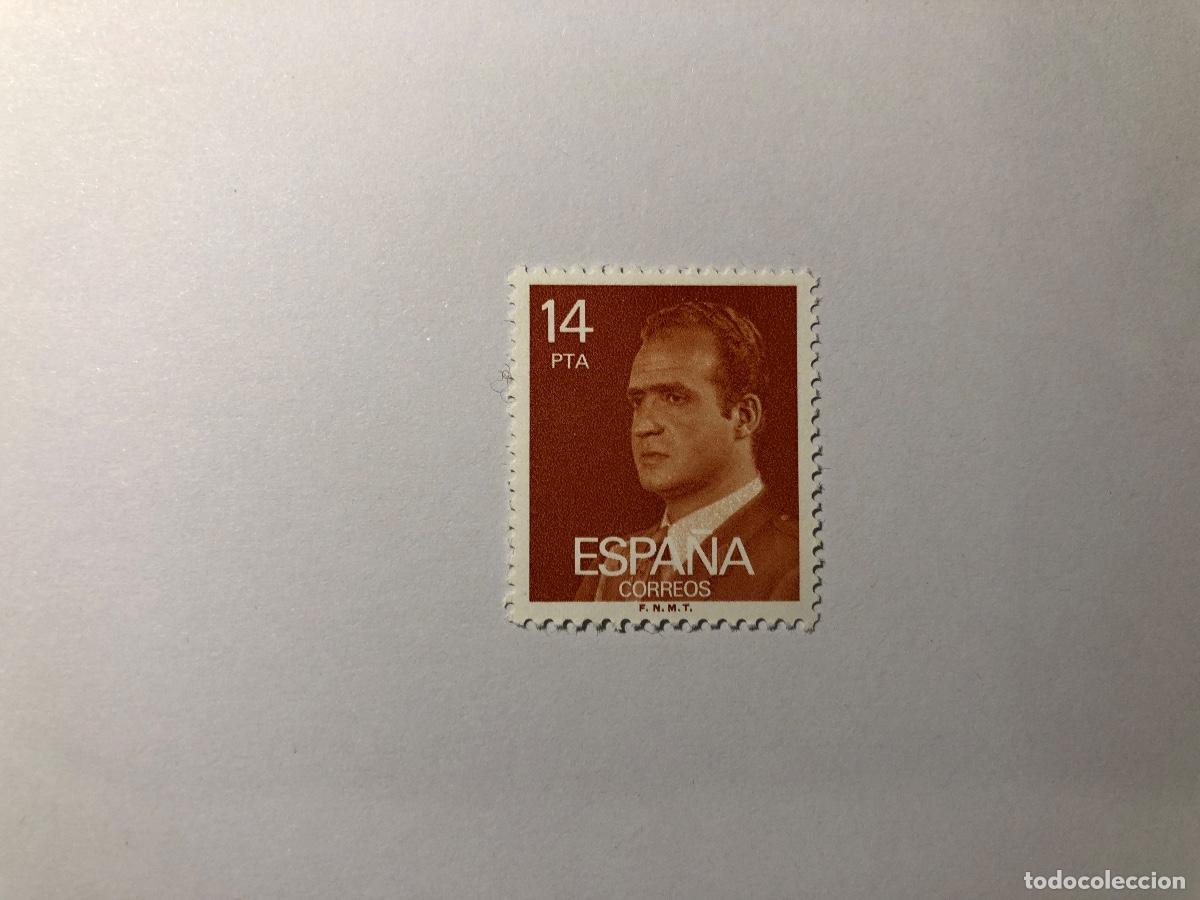 Sellos: Sello postal Correos Espa&ntilde;a, 1981. 14 PTA. Serie b&aacute;sica del Rey Juan I. Edifil 2650. Nuevo