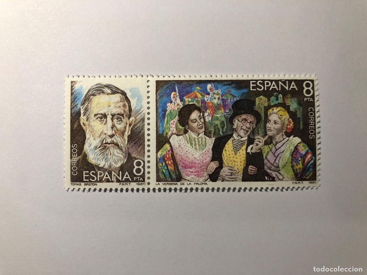 Sellos: Sello postal Correos Espa&ntilde;a, 1981. Valor facial 8 PTA. Edifil 2655 y 2656. Nuevo