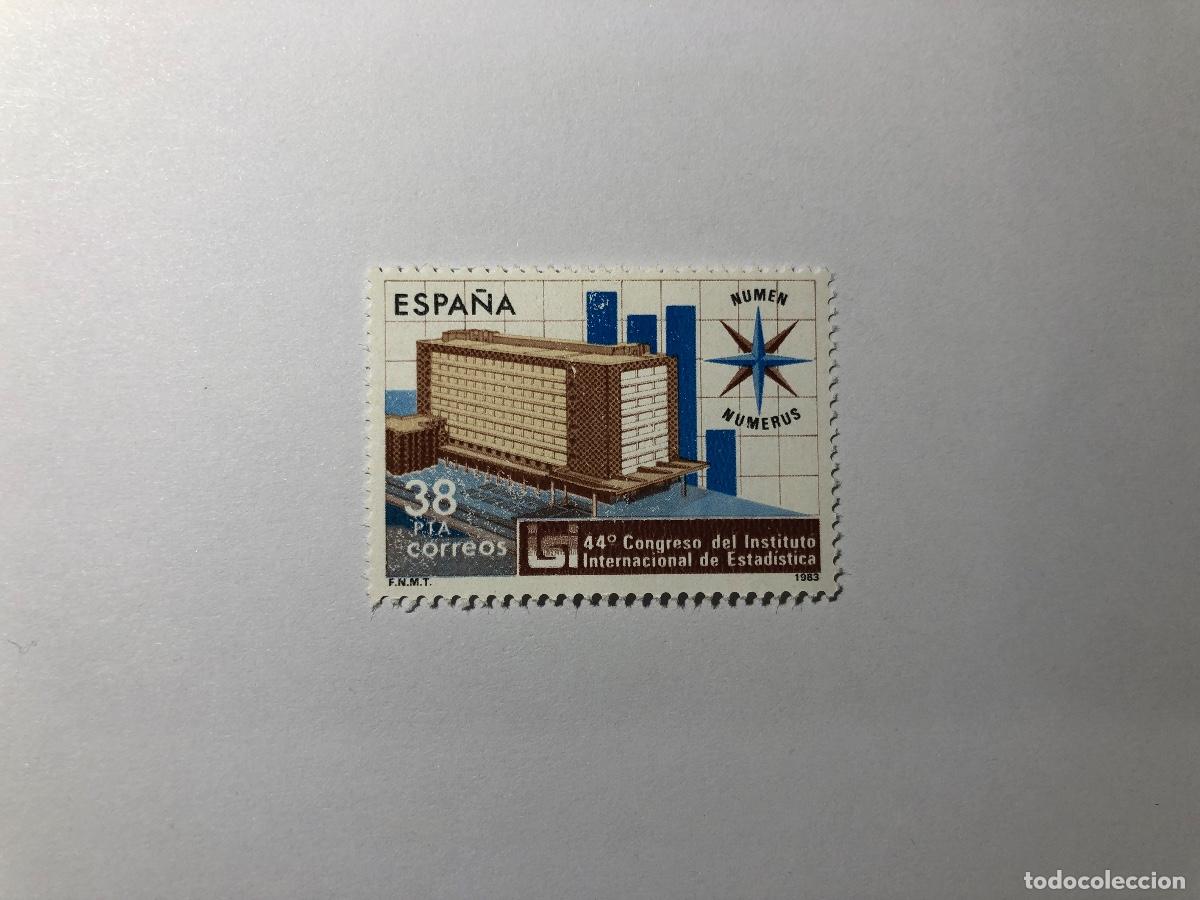 Sellos: Sello postal Correos Espa&ntilde;a, 1983. Valor facial 38 PTA. Edifil 2718. Nuevo