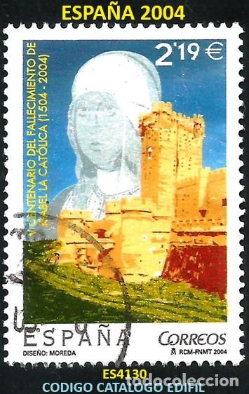Sellos: ESPA&Ntilde;A 2004 - ES 4130 - ISABEL LA CATOLICA - 1 SELLO USADO