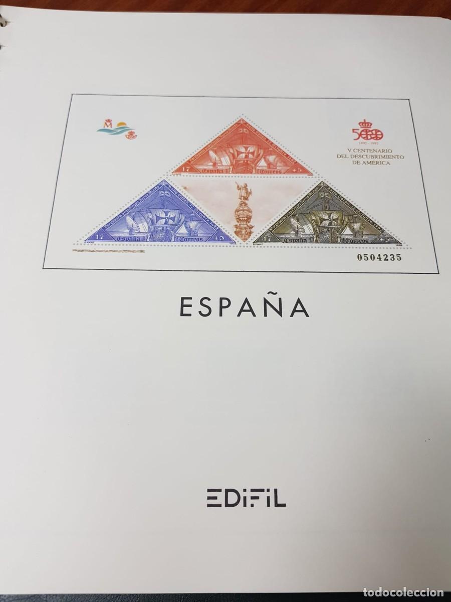 Sellos: EDIFIL 1992-SELLOS MONTADOS EN HOJAS EDIFIL-NUEVOS