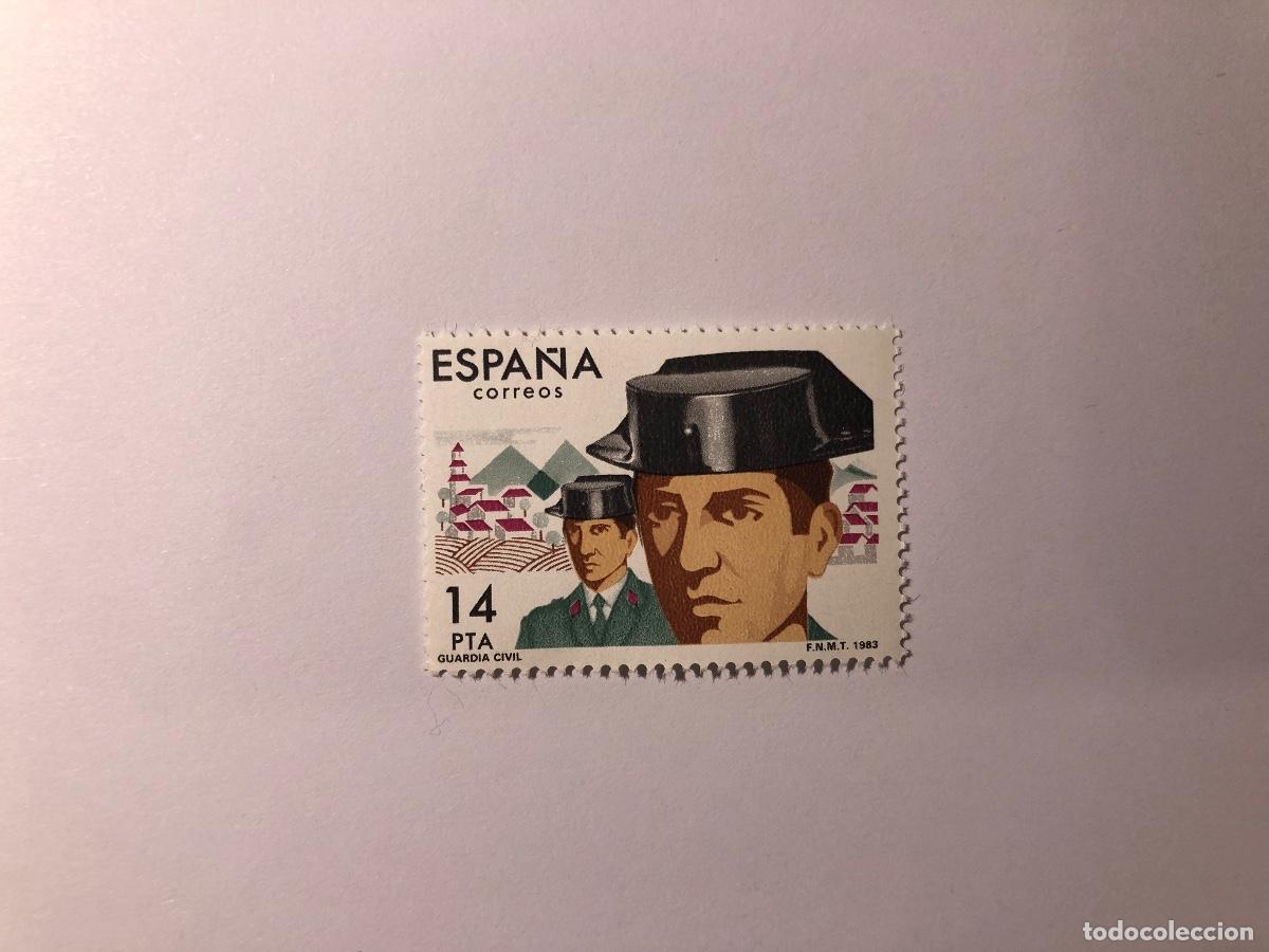 Sellos: Sello postal Correos Espa&ntilde;a, 1983. Valor facial 14 PTA. Edifil 2693. Guardia Civil. Nuevo