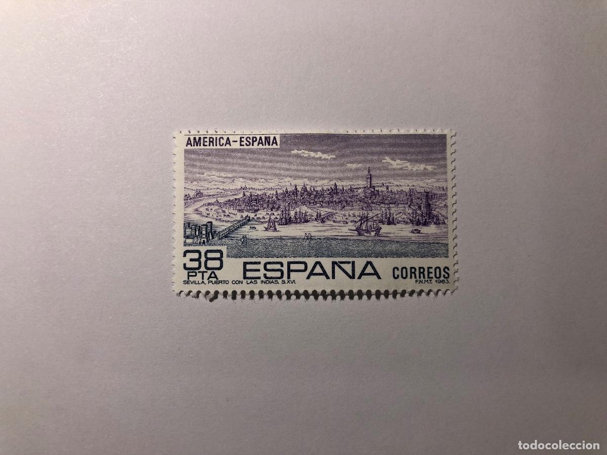 Sellos: Sello postal Correos Espa&ntilde;a, 1983. Valor facial 38 PTA. Edifil 2720. Am&eacute;rica-Espa&ntilde;a. Nuevo