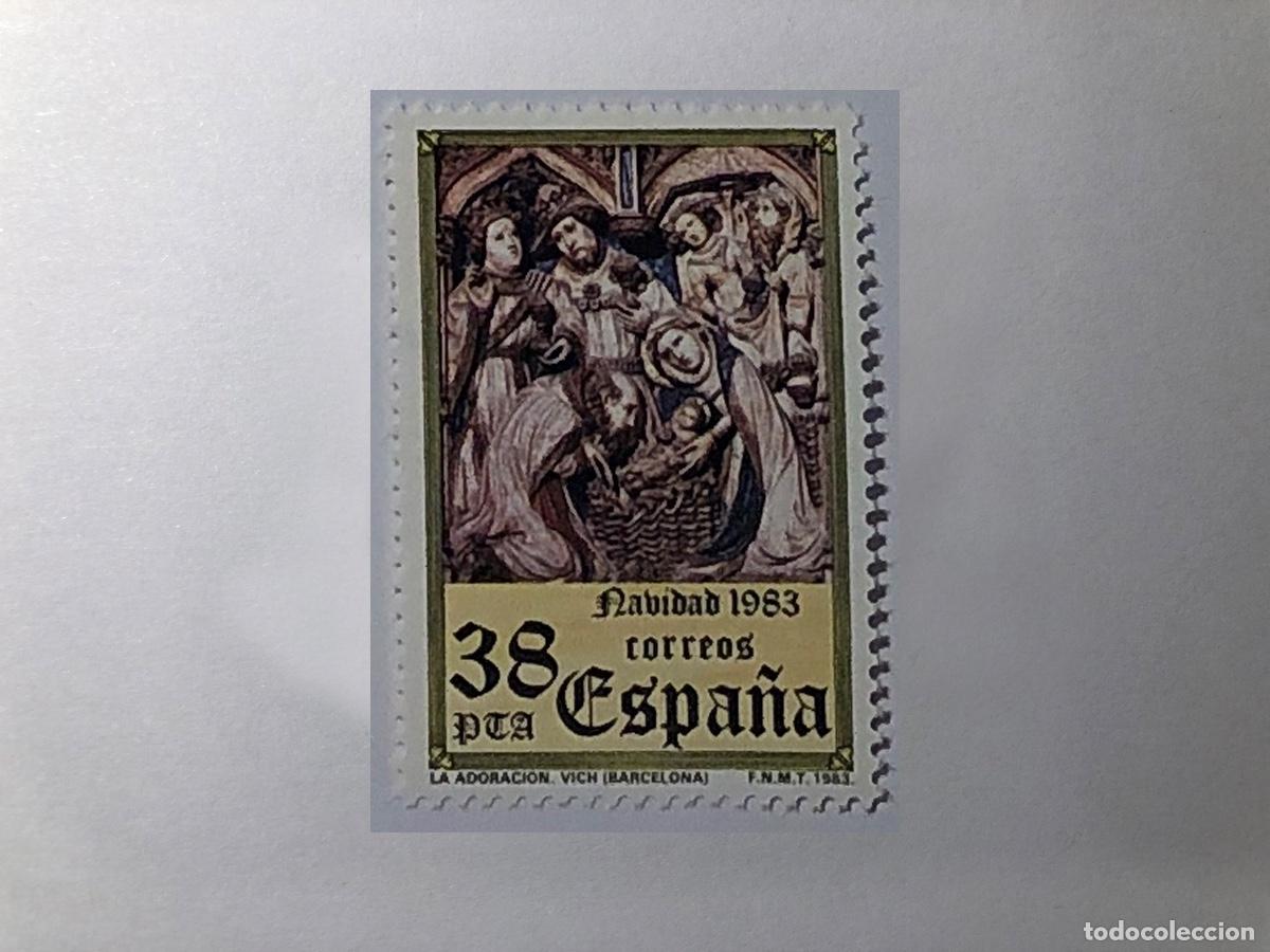 Sellos: Sello postal Correos Espa&ntilde;a, 1983. Valor facial 38 PTA. Edifil 2730. Serie Navidad. Nuevo