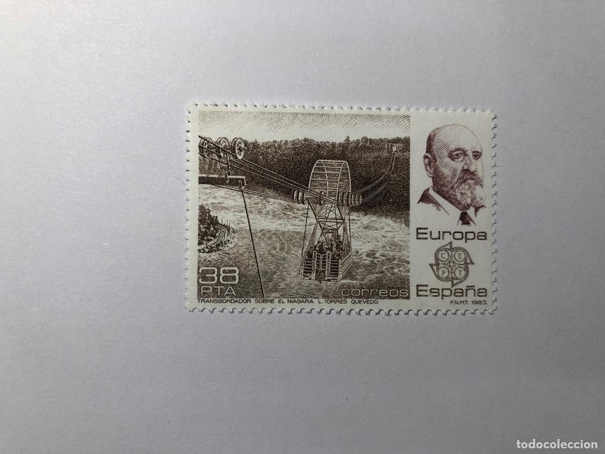 Sellos: Sello postal Correos Espa&ntilde;a, 1983. Valor facial 38 PTA. Edifil 2704. Leonardo Torres Quevedo. Nuevo