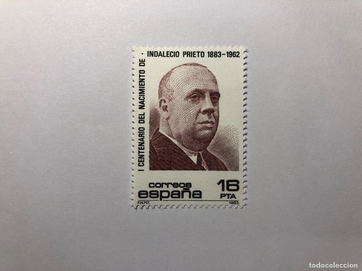 Sellos: Sello postal Correos Espa&ntilde;a, 1983. Valor facial 14 PTA. Edifil 2731. Nacimiento de Indalecio. Nuevo
