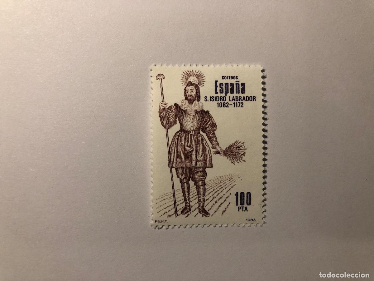 Sellos: Sello postal Correos Espa&ntilde;a de 1983. Valor facial 100 PTA. Edifil 2708. Isidro Labrador. Nuevo