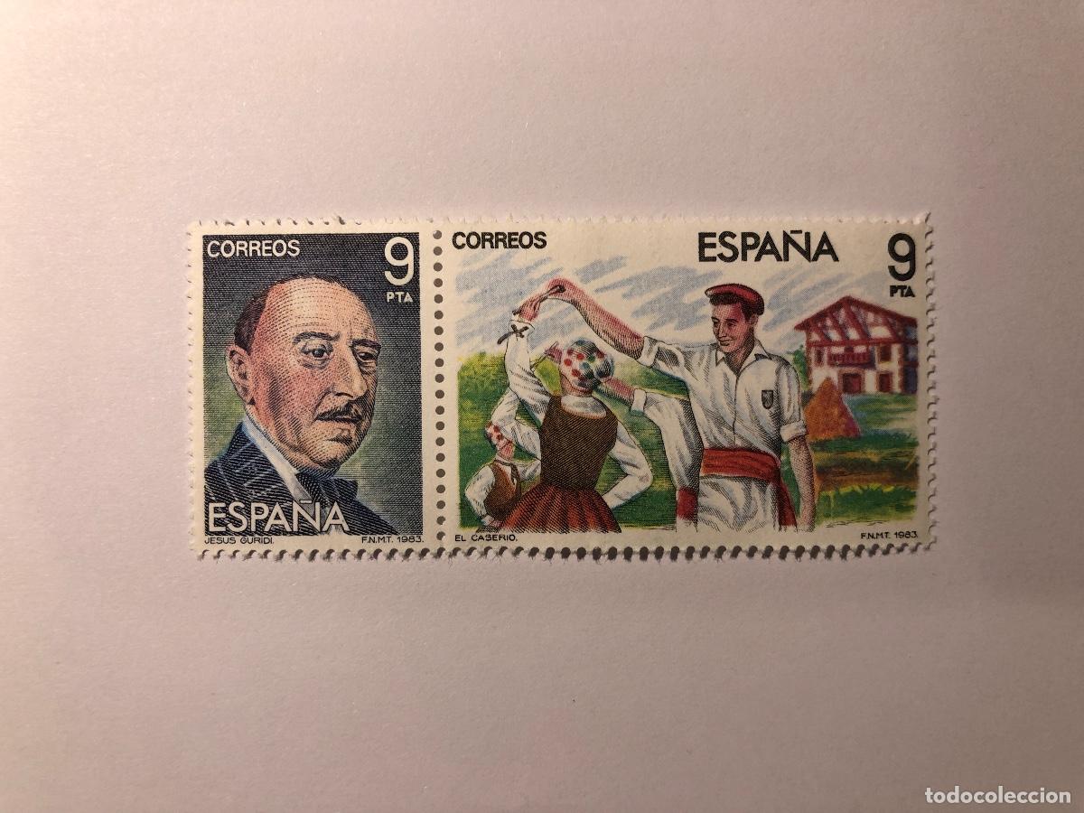 Sellos: Sello postal Correos Espa&ntilde;a de 1983. Valor facial 9 PTA. Edifil 2701 y 2702. Zarzuela. Nuevo