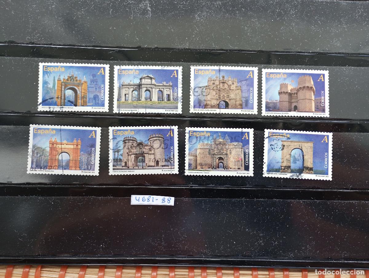 Sellos: Espa&ntilde;a. 2012. Edifil 4681-4688. Arcos y Puertas monumentales
