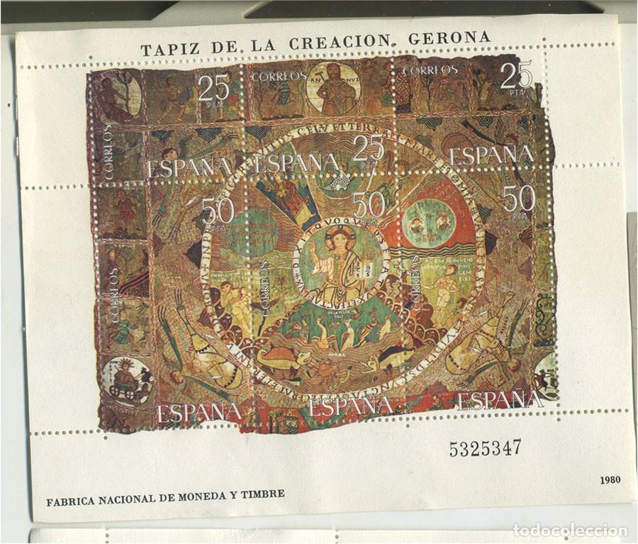 Sellos: HOJA BLOQUE TAPIZ DE LA CREACION GERONA EDIFIL 2591