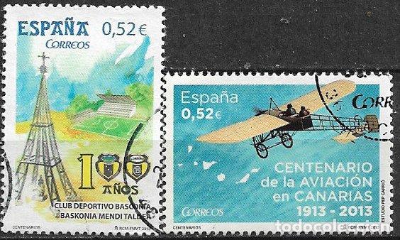 Sellos: 2013 Efem&eacute;rides, EDIFIL n&ordm; 4796 /7 (o)