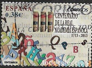 Sellos: 2014 Centenario de la RAE, EDIFIL n&ordm; 4847 (o)