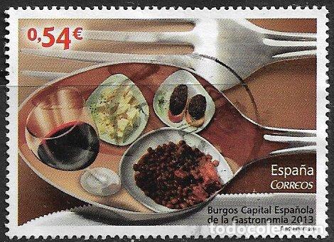 Sellos: 2014 Burgos capital espa&ntilde;ola de la gastronom&iacute;a, EDIFIL n&ordm; 4852 (o)