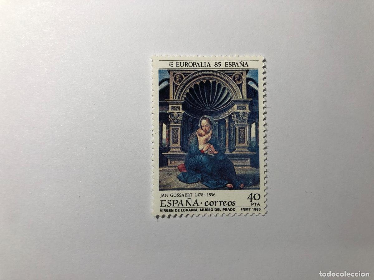 Sellos: Sello postal Correos Espa&ntilde;a de 1985 valor facial 40 PTA. Edifil 2779. Europalia 85. Nuevo