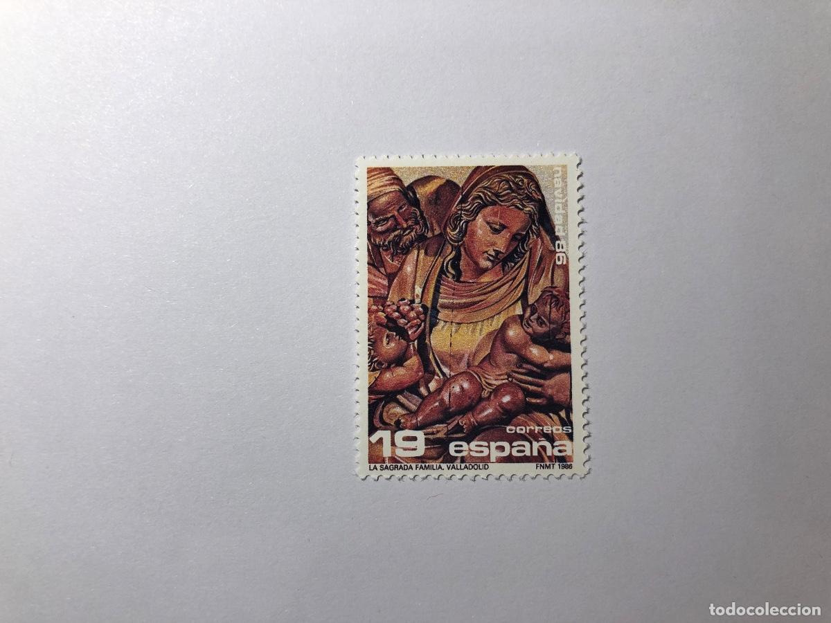 Sellos: Sello postal Correos Espa&ntilde;a de 1986 valor facial 19 PTA. Edifil 2867. Serie Navide&ntilde;a 1986. Nuevo
