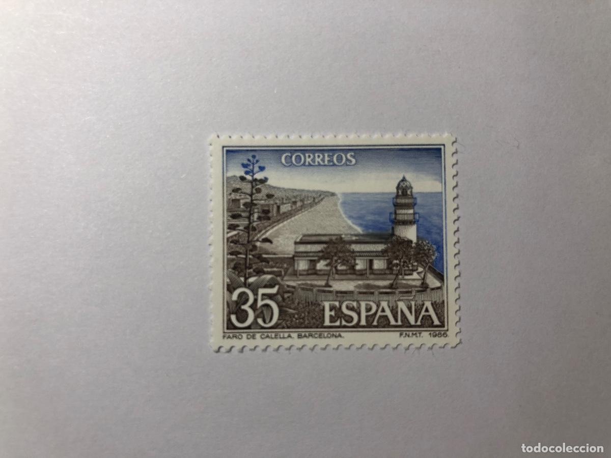 Sellos: Sello postal Correos Espa&ntilde;a de 1986 valor facial 35 PTA. Edifil 2838. Paisajes y Monumentos. Nuevo