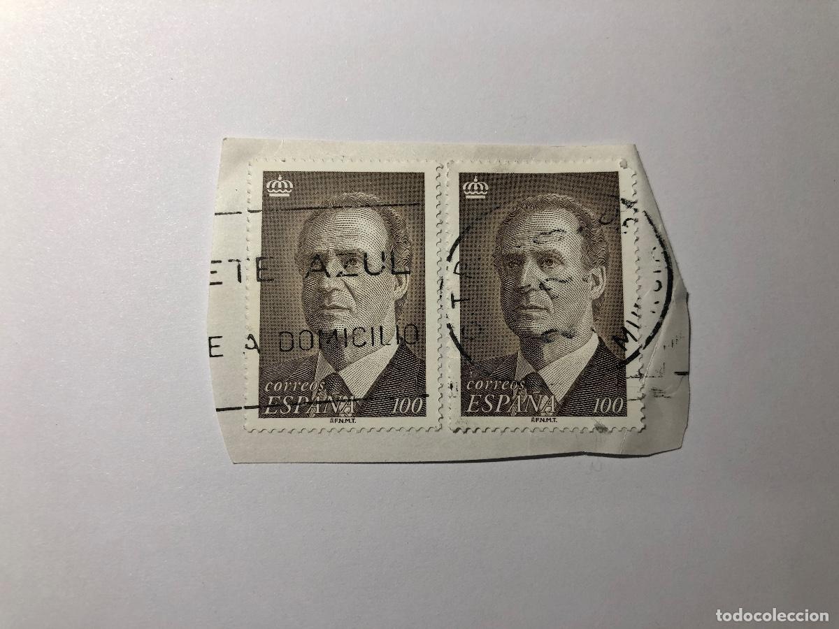 Sellos: Sellos postales de Correos Espa&ntilde;a de 1996 valor facial 100 PTA. Edifil 3461. Rey Juan Carlos I.