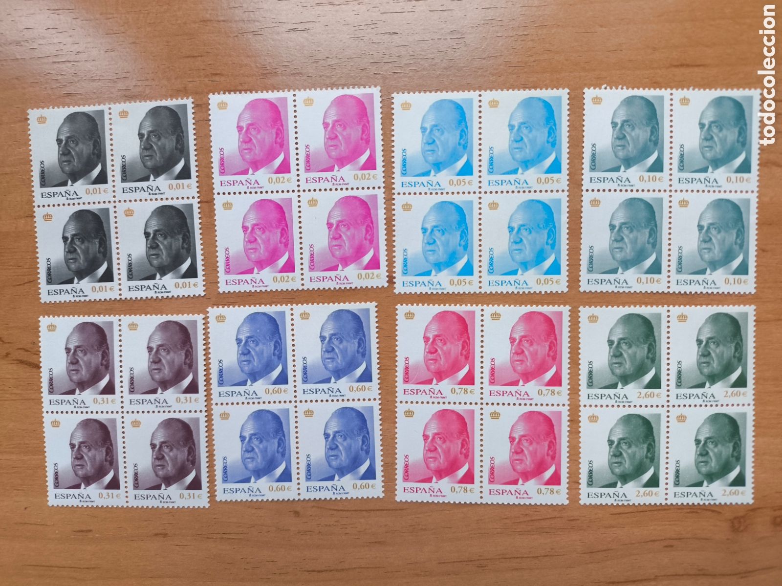 Sellos: Serie Juan Carlos 2008 edifil 4360/67
