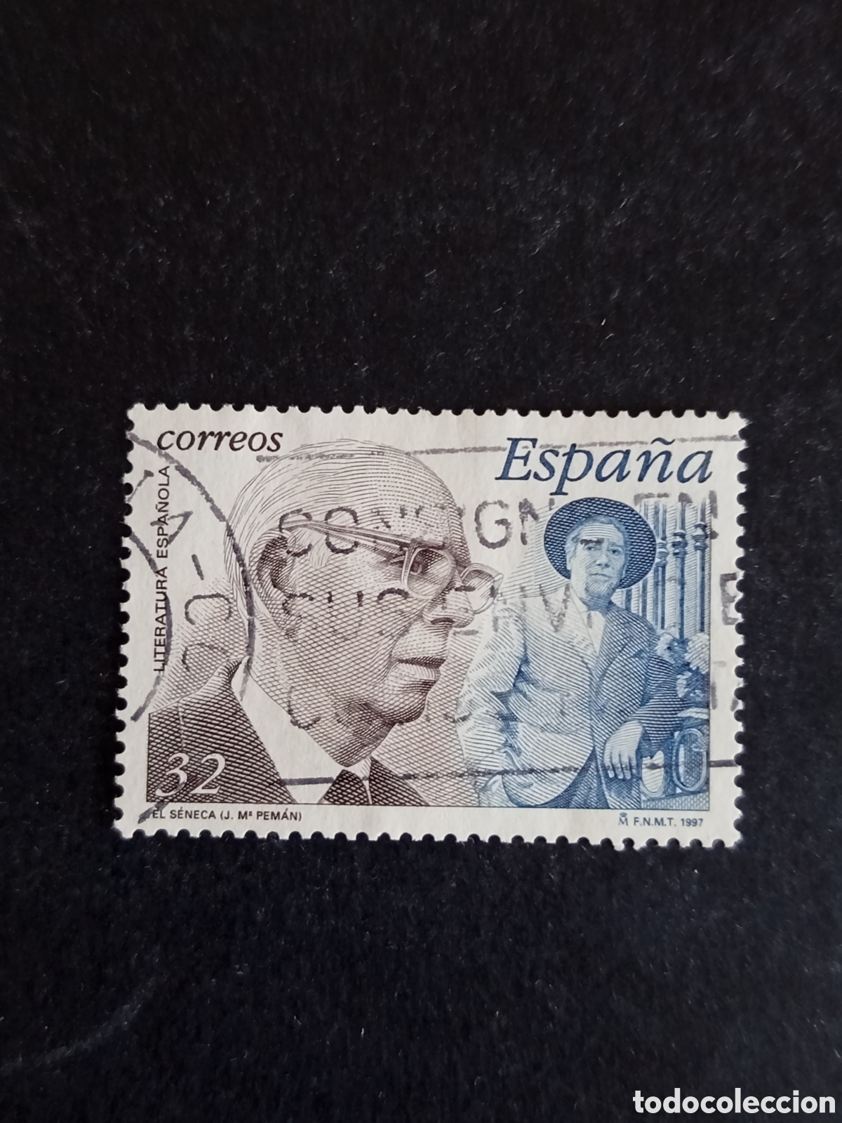 Sellos: Espa&ntilde;a, 1997. Jos&eacute; Mar&iacute;a Pem&aacute;n. Edifil 3484. Pedido m&iacute;nimo 3 &euro;. Ver fotos.