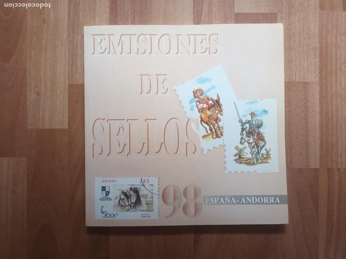 Sellos: LIBRO COLECCION EMISIONES DE SELLOS 98 ESPA&Ntilde;A ANDORRA. FEDERICO GARCIA LORCA QUIJOTE ETC
