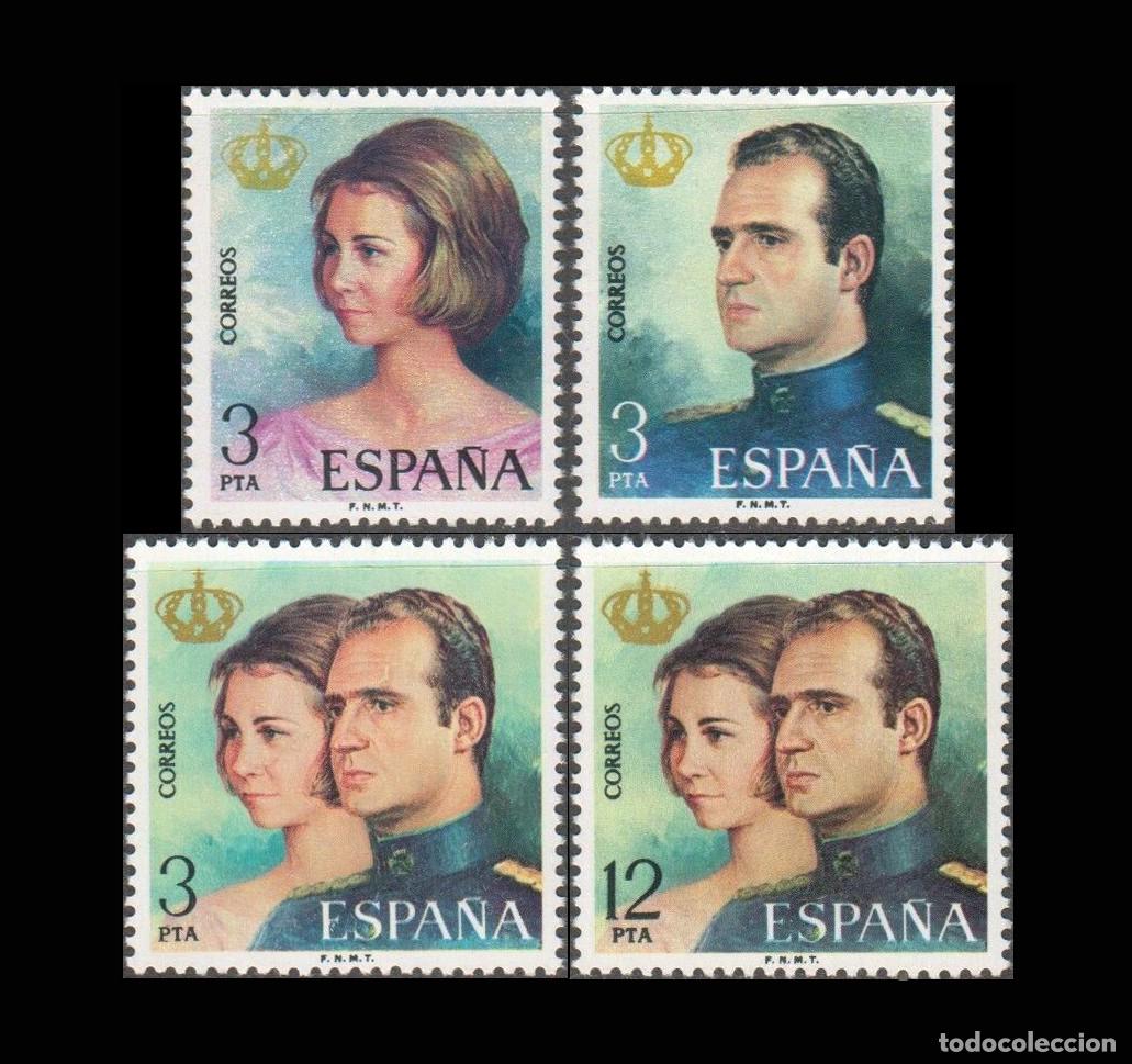 Sellos: Espa&ntilde;a 1975 | Procl. Juan Carlos I y Sof&iacute;a | Ed 2302/5 - Yv 1948/51 - Mi 2195/8 MNH **