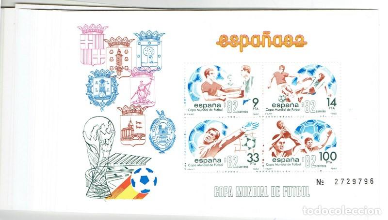 Sellos: FA6013. Hojita postal, 1982, Gran conjunto de hojitas de la Copa Mundial de Futbol ESPA&Ntilde;A 82