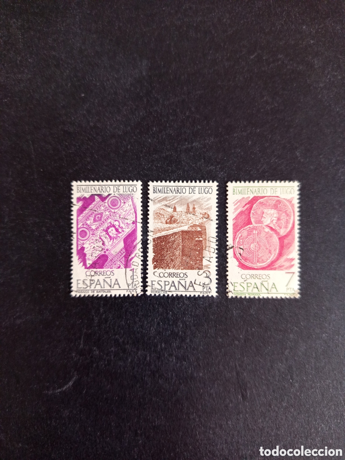 Sellos: Espa&ntilde;a, 1976. Bimilenario de Lugo. Edifil 2356/8. Pedido m&iacute;nimo 3 &euro;. Ver fotos.