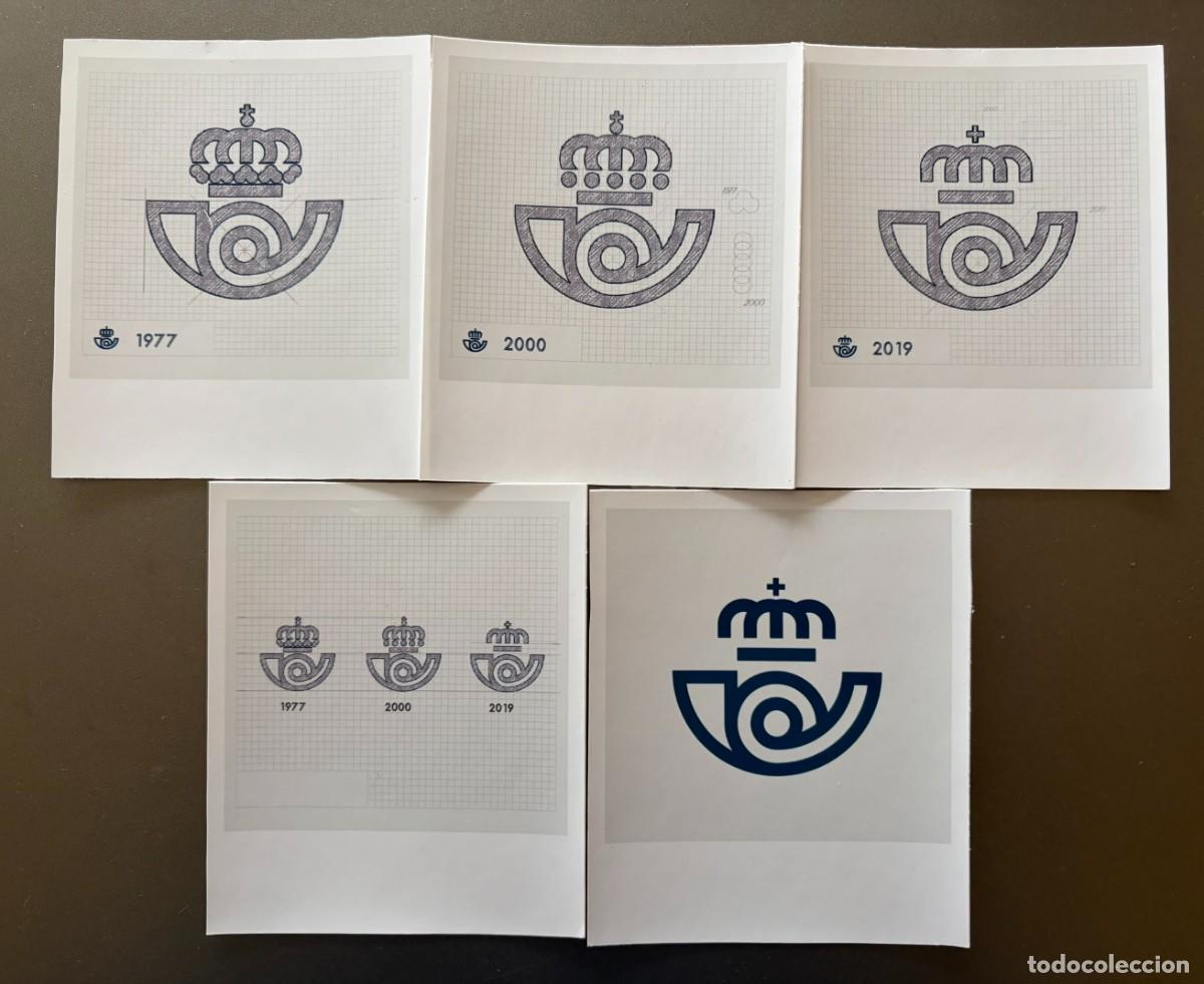 Sellos: ESP289, ESPA&Ntilde;A, EVOLUCION LOGO DE CORREOS, REGALO A AUTORIDADES