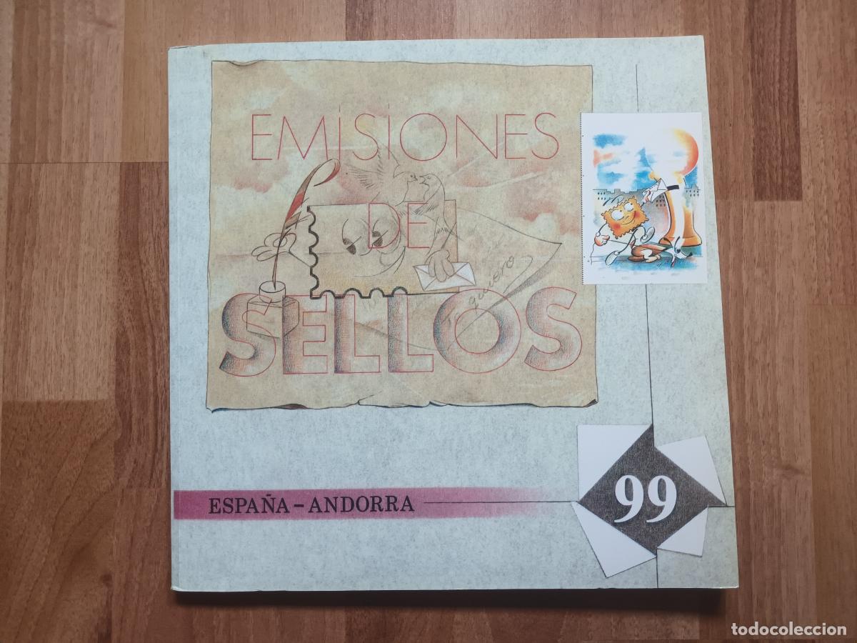 Sellos: LIBRO EMISIONES DE SELLOS ESPA&Ntilde;A ANDORRA 99. A&Ntilde;O 1999