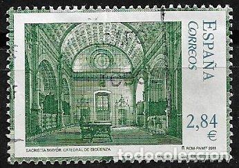 Sellos: 2011 CATEDRALES Sig&uuml;enza. EDIFIL n&ordm; SH 4643 (o)