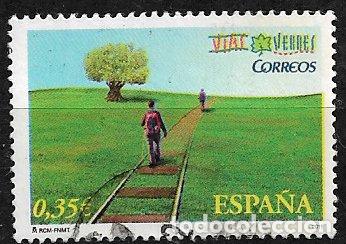 Sellos: 2011 V&iacute;as Verdes. EDIFIL n&ordm; 4654 (o)