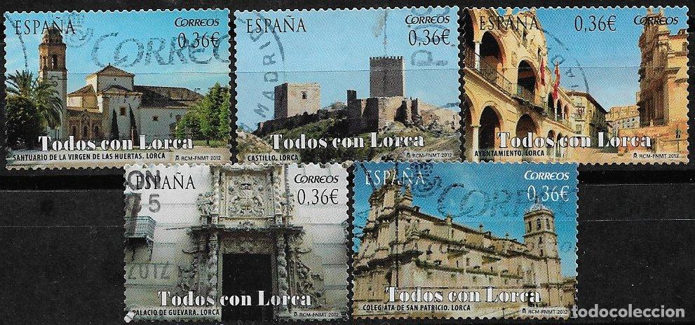 Sellos: 2012 Todos con Lorca, EDIFIL n&ordm; SH 4691 / 5 (o)