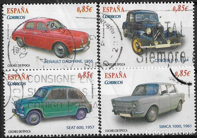 Sellos: 2012 Coches de &Eacute;poca, EDIFIL n&ordm; SH 4725 A / D (o)